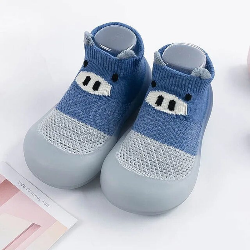 Baby Shoes Kids Soft Rubber Sole First Walkers Children Sock Shoes Non-Slip Floor Socks Toddler Sock Shoes 0-4Y Boy Girl Booties