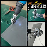 Mintiml® Electric Drill Plate Cutter Attachment Metal Sheet Cutter Nibbler Saw Cutter Free Cutting Tool Nibbler Sheet Metal Cut